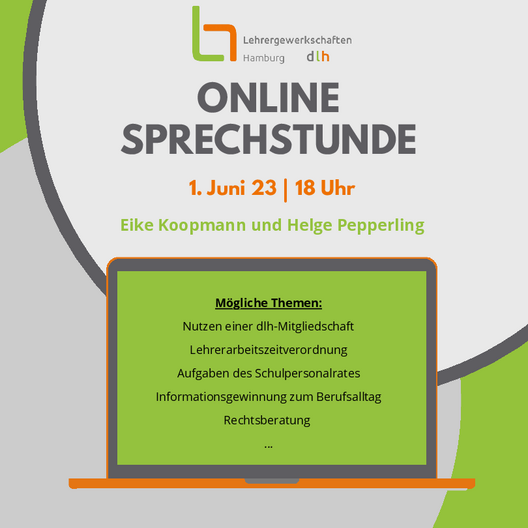 Online Sprechstunde am 01.06.2023!