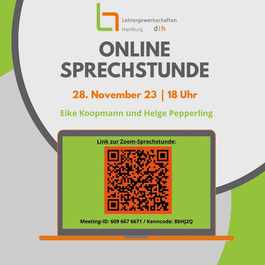 Online Sprechstunde am 28.11.2023!